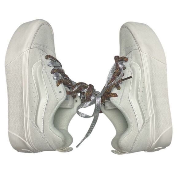 VANS Knu Stack Shoes White Platform Shoes Women 7 / men’s 5.5 - Picture 2 of 9